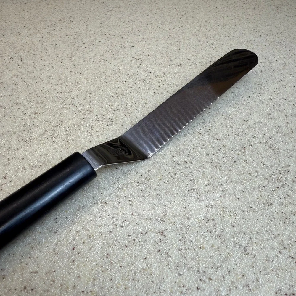 Pampered Chef Offset Spatula Stainless Steel Icing Spreader Cake Decorating Tool